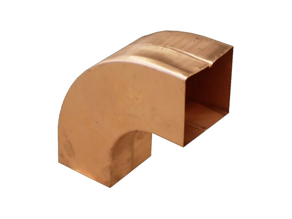 Copper Square Downpipe Bend 80mm x 80mm - 85 Degree