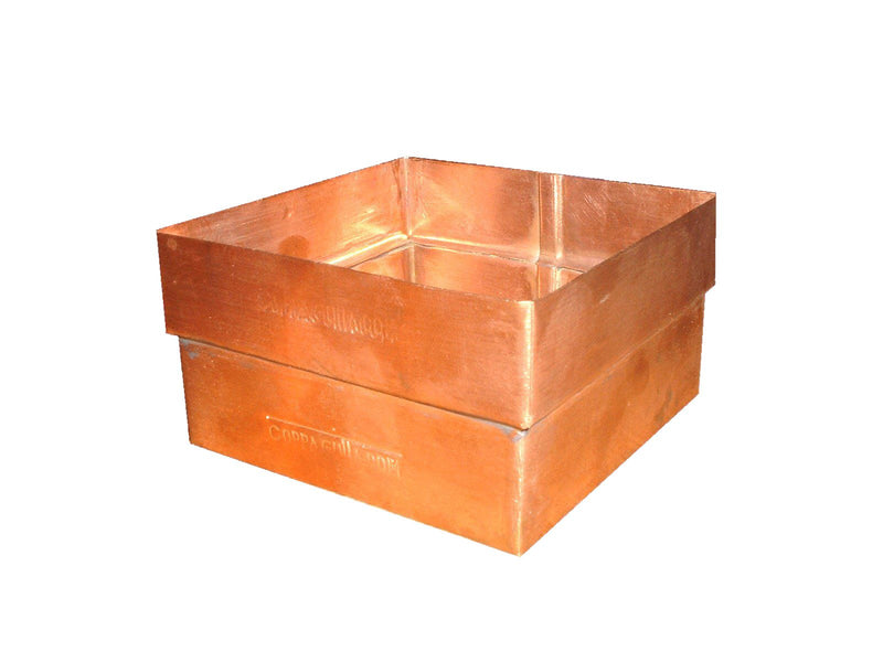 Copper Square Downpipe Connector 80mm x 80mm