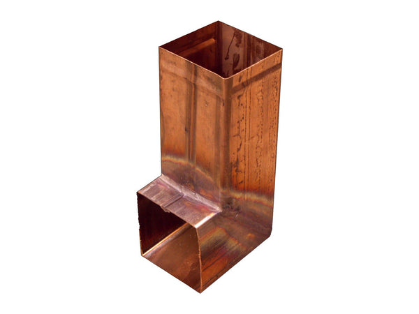 Copper Square Downpipe Shoe 80mm x 80mm