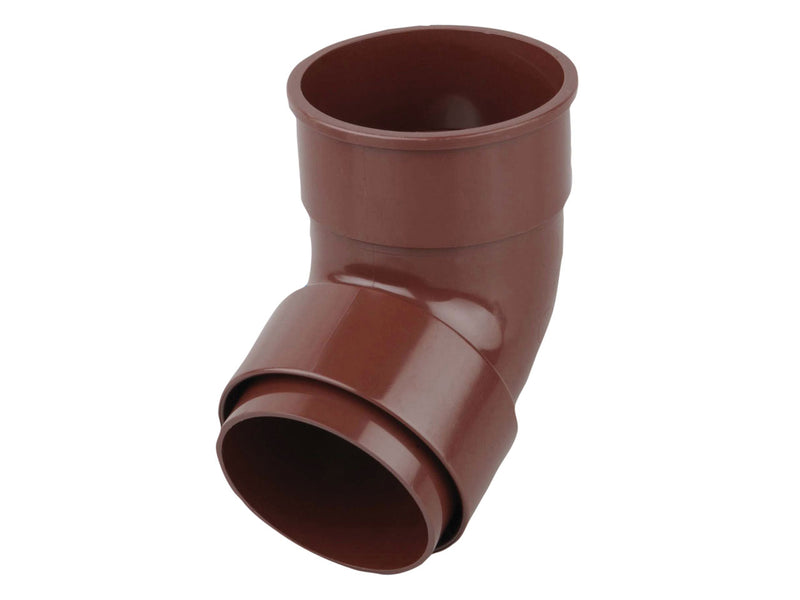 0T025 - Osma Round 68mm Downpipe Offset Bend Socket 112.5 Degree