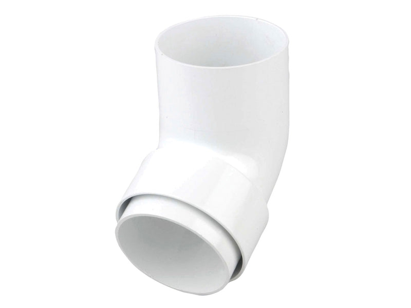 0T026 - Osma Round 68mm Downpipe Offset Bend Spigot 112.5 Degree