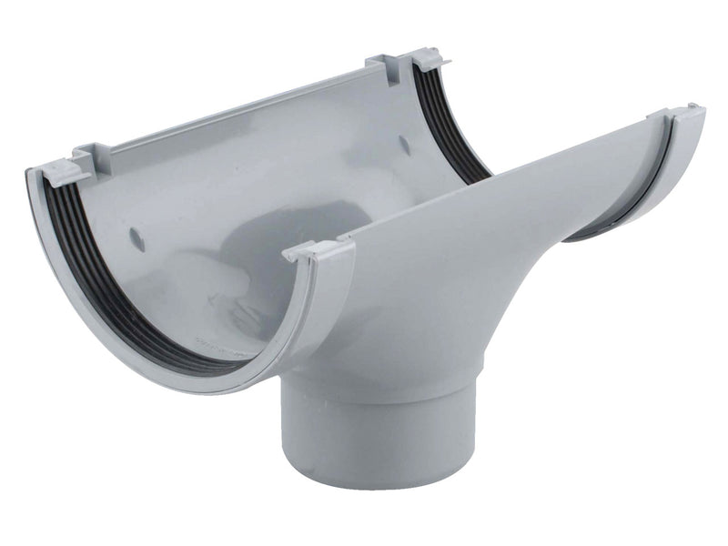 6T606 - Osma 150mm x 74mm Roof Line Running Outlet - Connects to 110mm Round Downpipe