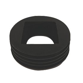 D96 - Floplast Universal Rainwater Adaptor - 68mm Round /65mm Square Connects to 110mm Drainage