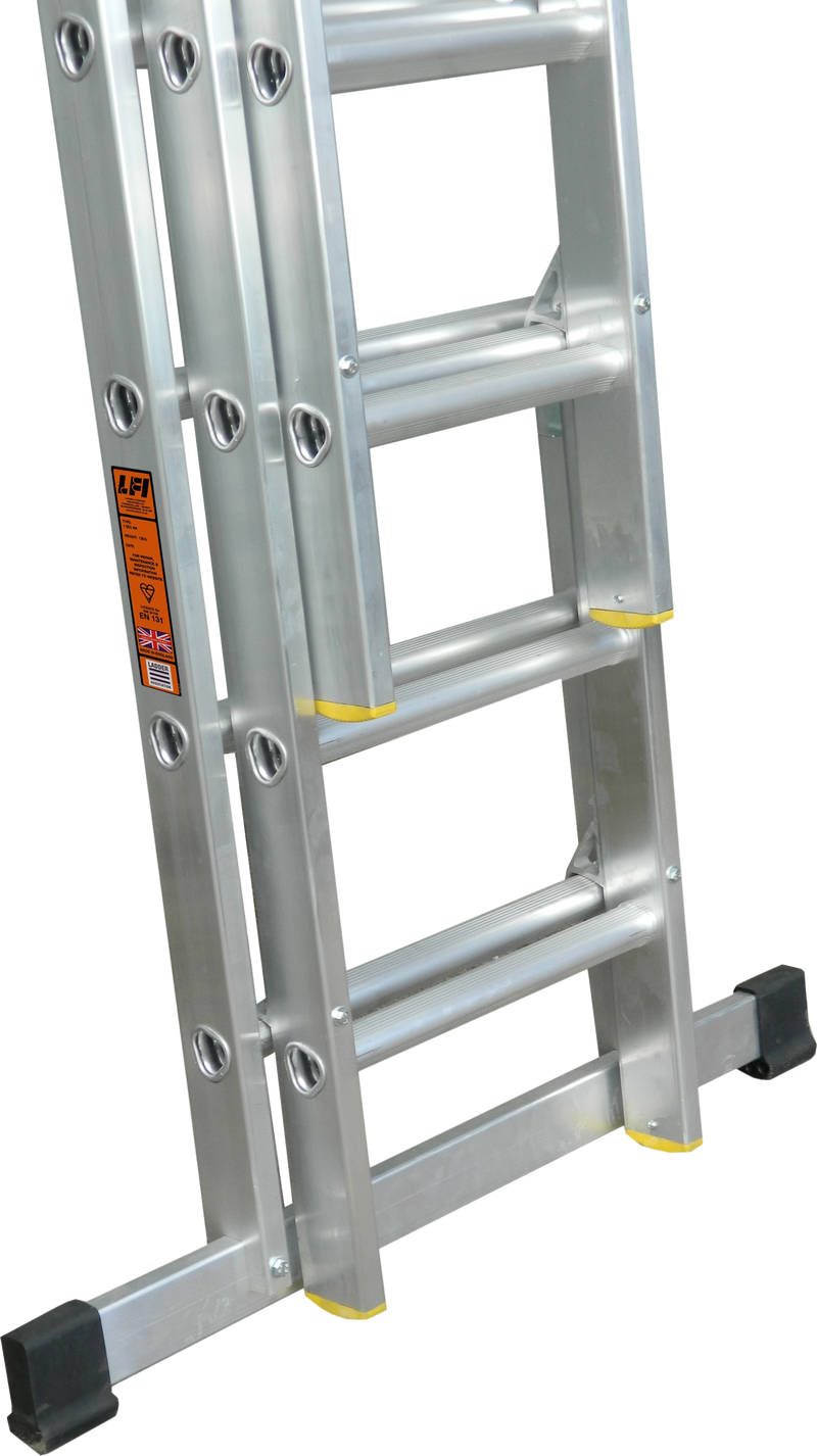 H7TP40 - 4.0m Aluminium Triple Extension Ladder