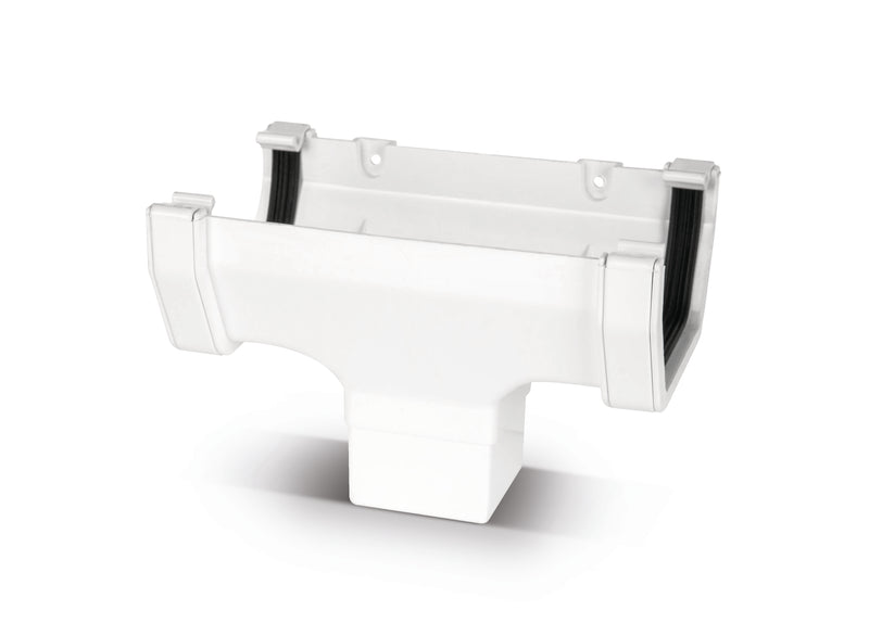RWSO1 - Marshall Tufflex Square Line 114mm Gutter Running Outlet - To Fit 65mm Square