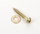 Wood Screws No 12 x 1.5" Round head with Washer - To fix Fascia Brackets or Direct Fix Gutters