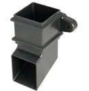 RBS4CI - Floplast "Cast Iron" Style Square 65mm Downpipe Shoe with Fixing Lugs