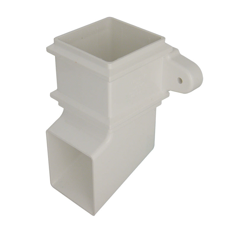 RBS4 - Floplast 65mm Square Pipe Shoe- With Lugs