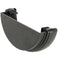 RE1CI - Floplast "Cast Iron" Style 112mm Half Round Gutter External Stopend