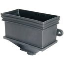 RH5CI - Floplast "Cast Iron" Style Rectangular Hopper - Connects to 68mm Round & 65mm Square Pipe