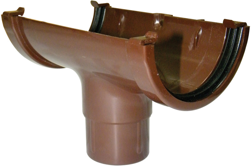 ROM1 - Floplast 76mm MiniFlo Running Outlet - Connects to 50mm Round Downpipe