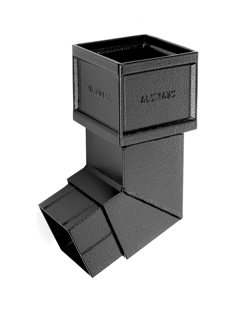 Alumasc Heritage Cast Aluminium Square/Rectangular Pipe Bend Front & Back - 135 Degree