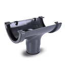 RWO1- Marshall Tufflex Half Round 114mm Gutter Running Outlet - To Fit 68mm Round Pipe